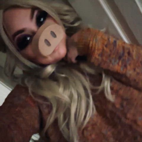 bbw big tits bouncing tits cosplay costume fetish pigtails slutty gif