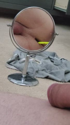 Asshole Masturbating Object Insertion gif