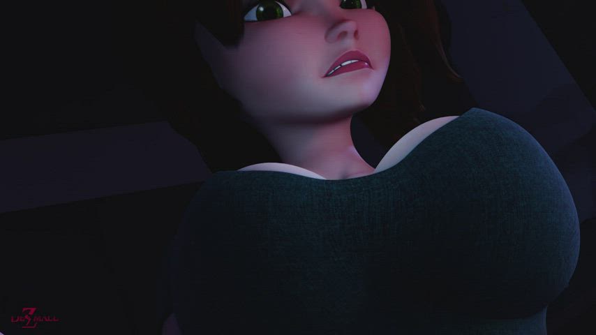 animation aunt big dick big tits teaching gif