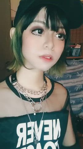 Clothed Long Tongue Tongue Fetish gif