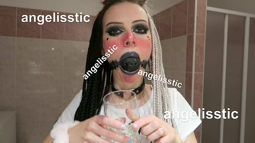 Goth Saliva Spit gif