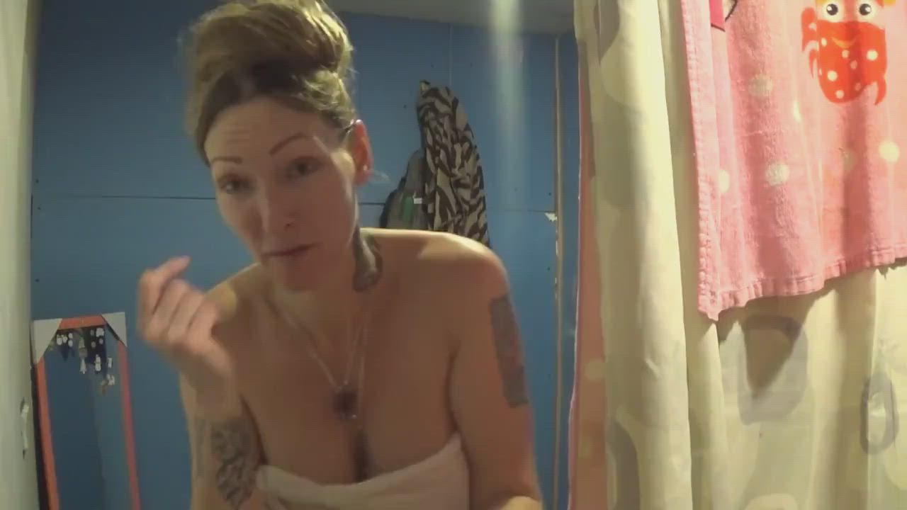 Cute Flashing MILF gif