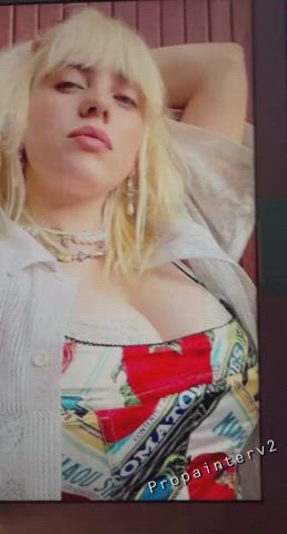 Big Tits Cumshot Facial gif