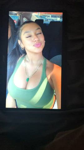 big tits cum cum on tits cumshot edging huge load huge tits moaning tribbing tribute