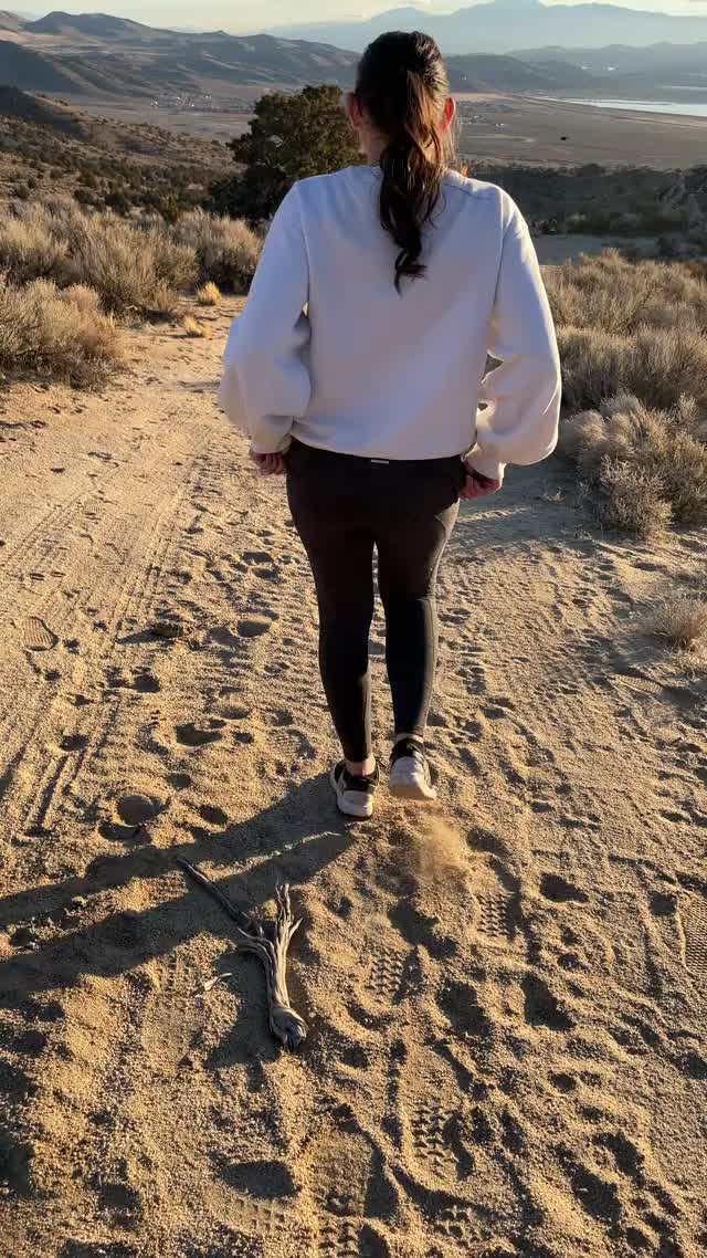 I hope you don’t mind if I do this on our hike ?