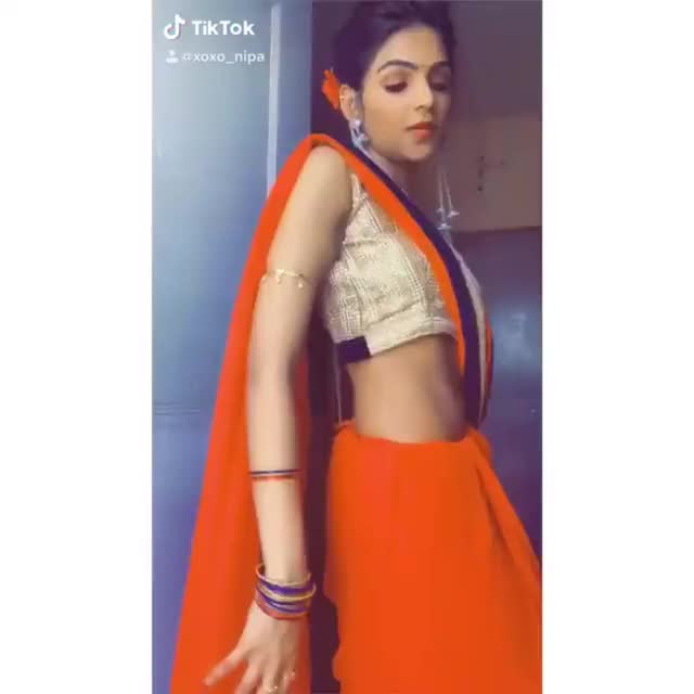 dance nipa patel saree gif