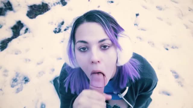 Public Nudity Blowjob - Huge Cum Load on a Walk in the Park