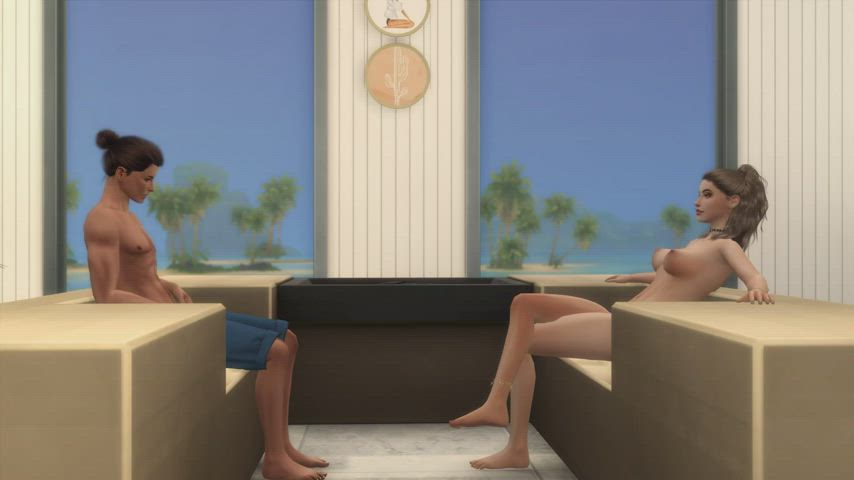 Animation Foreplay Kissing Teasing gif