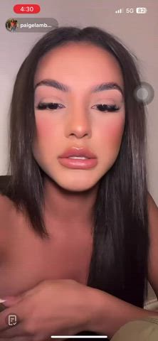 accidental big tits nipslip tiktok gif