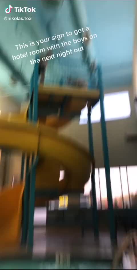 Naked water slide