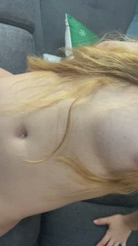 blonde boobs french tits gif