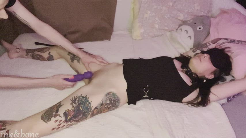 blindfolded bondage orgasm vibrator gif