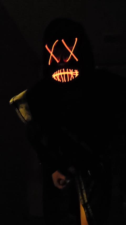 costume halloween mask real-cock gif