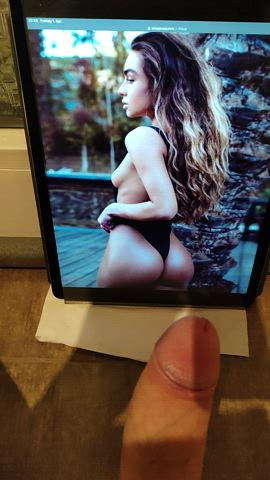 Sommer Ray covered in a huge load of cum