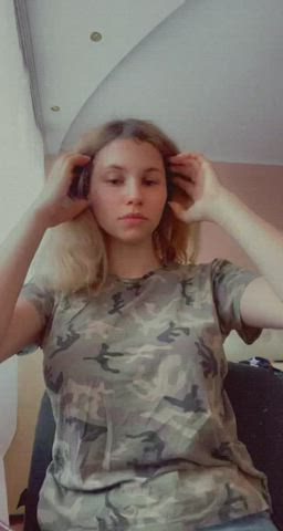 tease teen tits gif