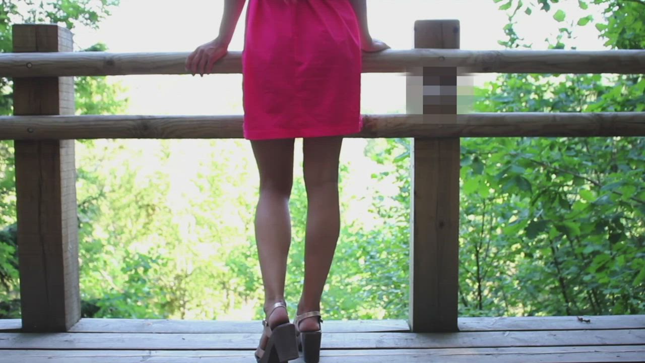 Dress Pulled Up