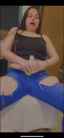 I made a huge mess in my pants.? can I do it on your cock next?