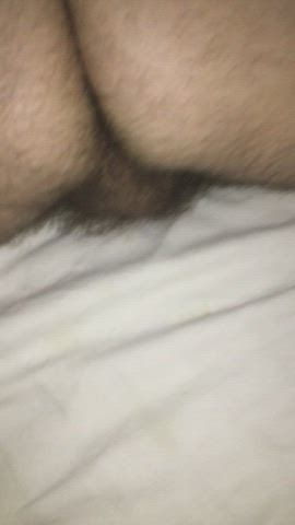 cum dripping hairy ass gif