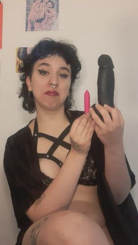 my bullet toy must be the same size of your pathetic shrimp... you really wanna compare