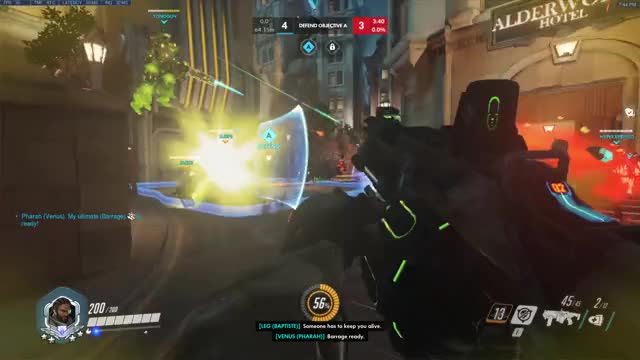 baptiste nice field on mercy so she can rez pharah