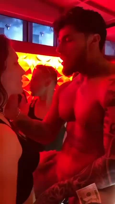 sucking off a stripper