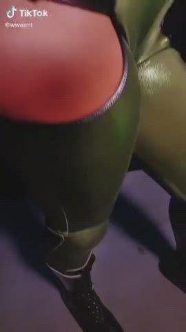Blonde Latex Thick gif