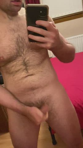 Edged my Scottish cock to a big finish