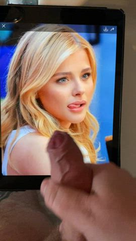 celebrity chloe cock cum cumshot cute male masturbation masturbating tribute white