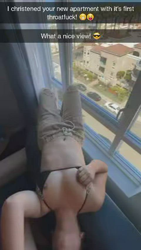 Your friend christened your new apartment with it's first throatfuck with your fiancée