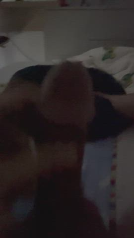 Big Dick Exposed Handjob gif
