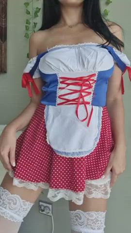 cosplay ghost nipples maid shaking titty drop upskirt gif