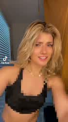 blonde censored cute dancing femdom humiliation pretty shaking sissy tiktok gif