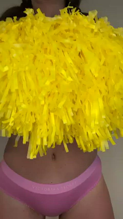 cheerleader huge tits reveal shaking gif
