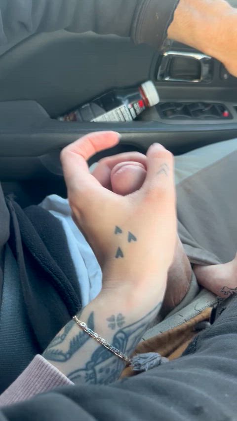 amateur handjob public real-couples gif