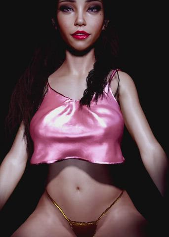 Bouncy bouncy in my new satin top and thong! Rendered in VR in real time.