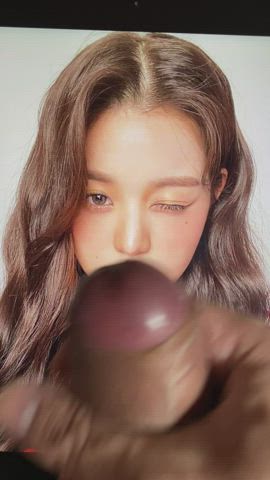 Celebrity Cum Cumshot Facial Korean Tribute gif