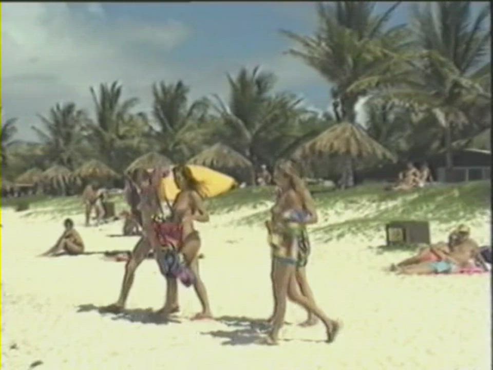 The beach at Club Orient (Parafotos - Treasured Island (UK1993))