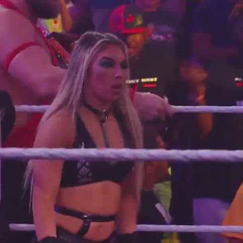 babe ebony wrestling gif
