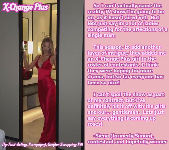 beautiful big tits blonde clothing dress long hair sexy xchange x-change gif