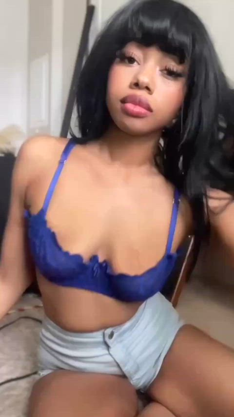 18 years old amateur babe black cute ebony solo tits amateur-girls ebony-girls gif