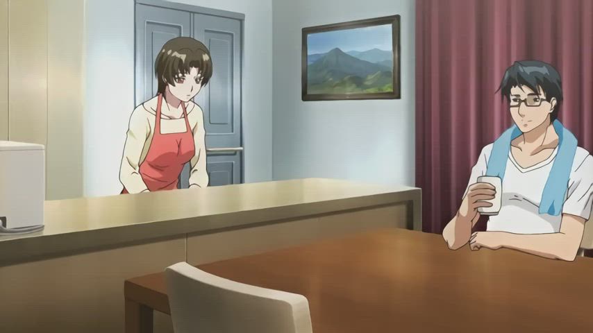 anime bdsm big tits cheating cuckold hentai nipple piercing rule34 wife gif