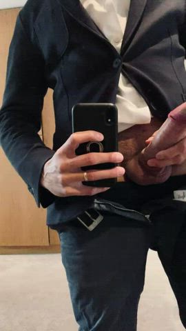 cock rubbing uncut gif
