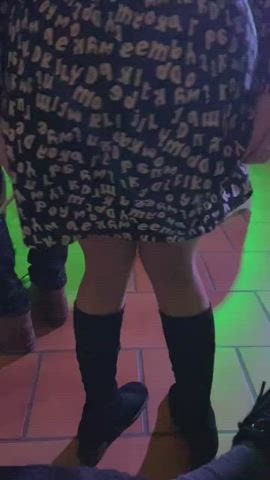Flashing my ass in front of friends