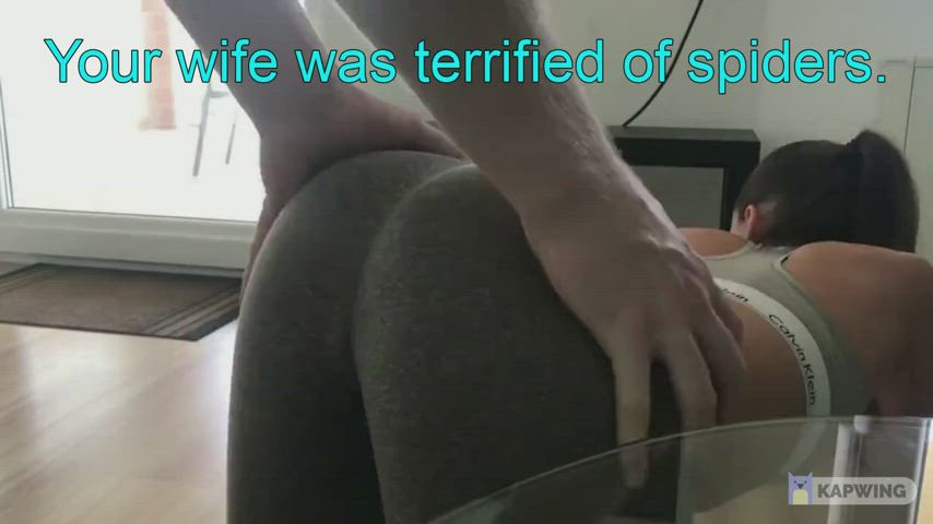 She didn't realize there was no spider