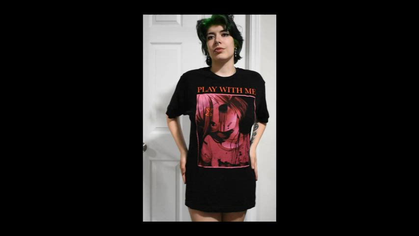 After I drop them, follow the instructions on the shirt! 😘
