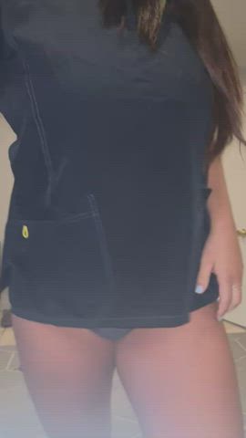 big tits boobs curvy nurse onlyfans thong gif