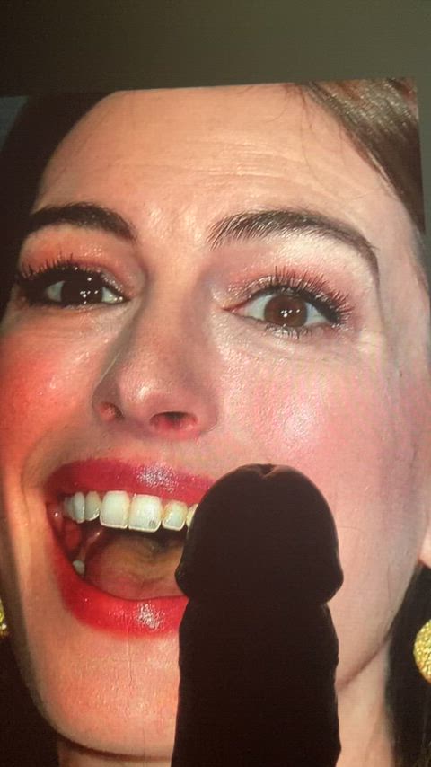 anne hathaway celebrity cum cumshot tribute gif