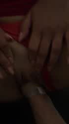 Fisting her at the club's bathroom