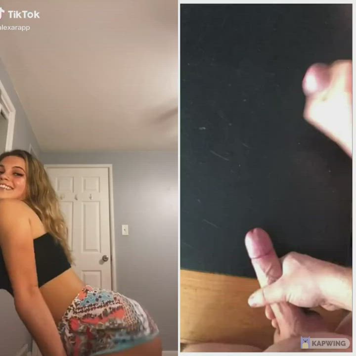 BabeCock Cumshot TikTok gif