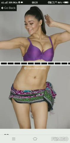 Namrita malla Jiggling boobs